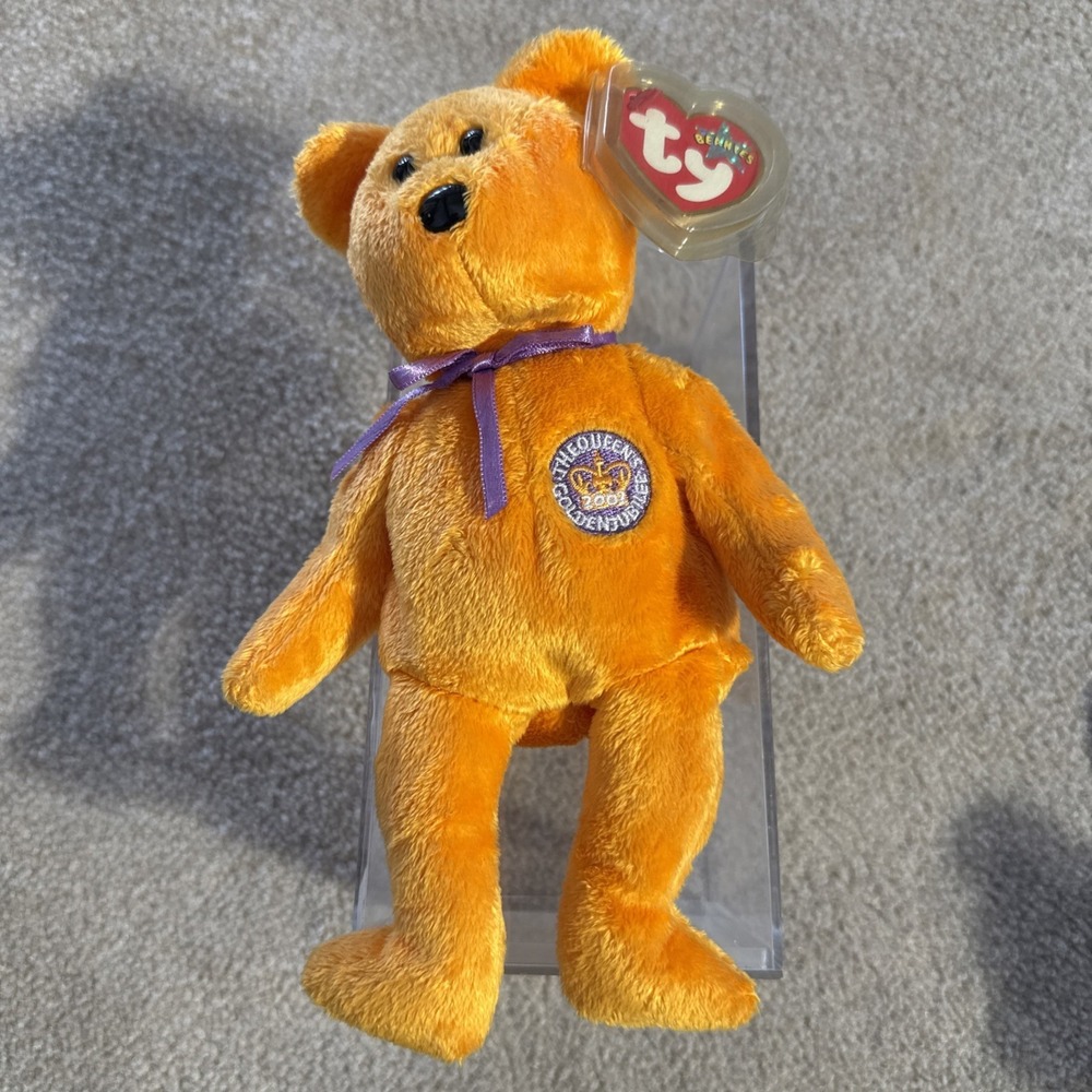 TY‎ Beanie Baby CELEBRATIONS the Golden Jubilee Bear Queens Jubilee Plush 1965KR - Picture 8 of 9